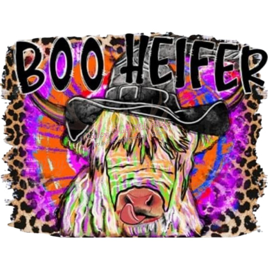 Boo Heifer Sublimation Transfer - Sub $1.50 Country Grace