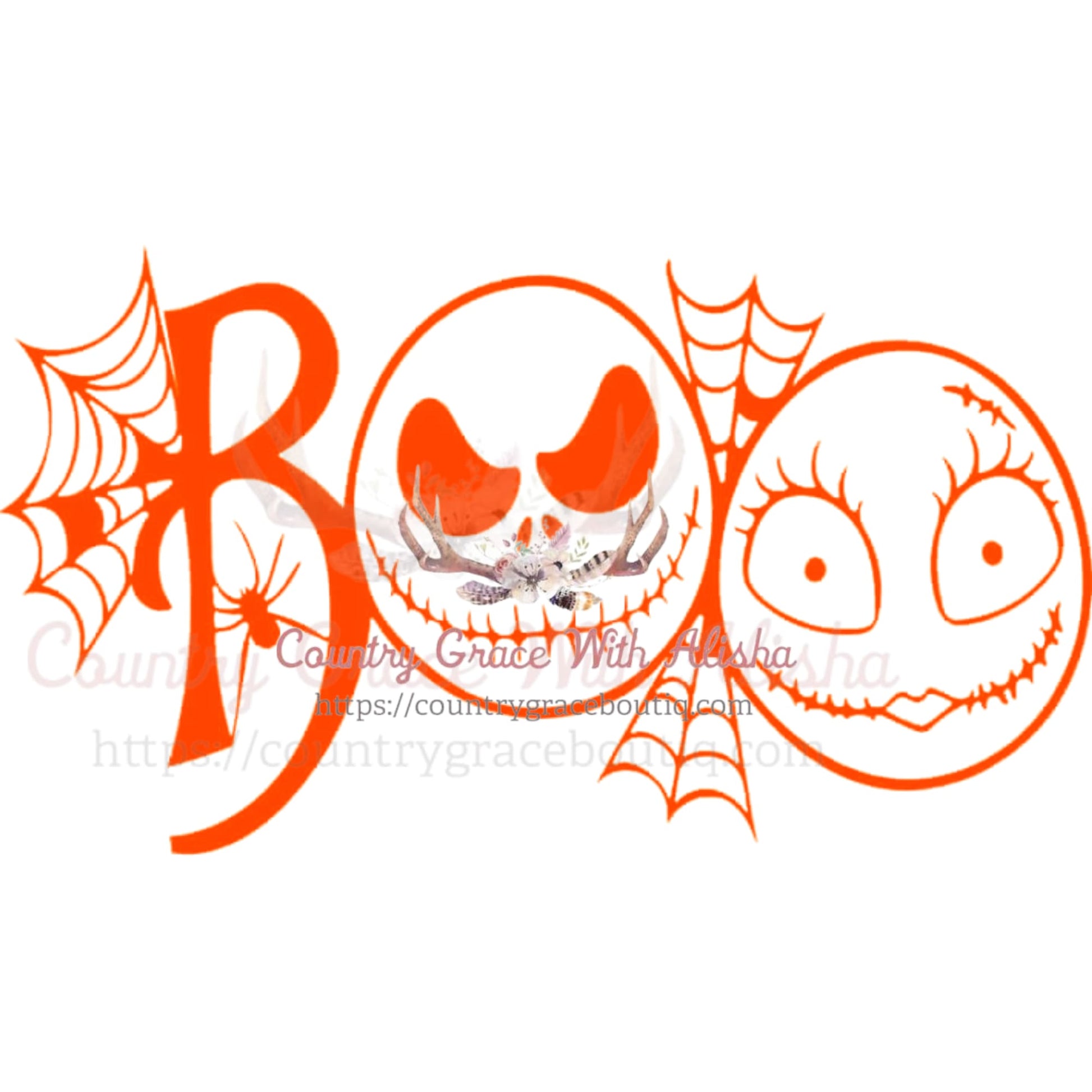 BOO Orange Sublimation Transfer - Sub $1.50 Country Grace