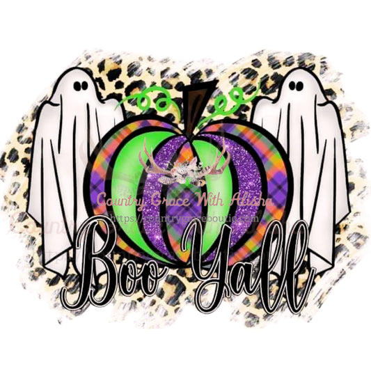 Boo Yall Ghost Sublimation Transfer - Sub $1.50 Country