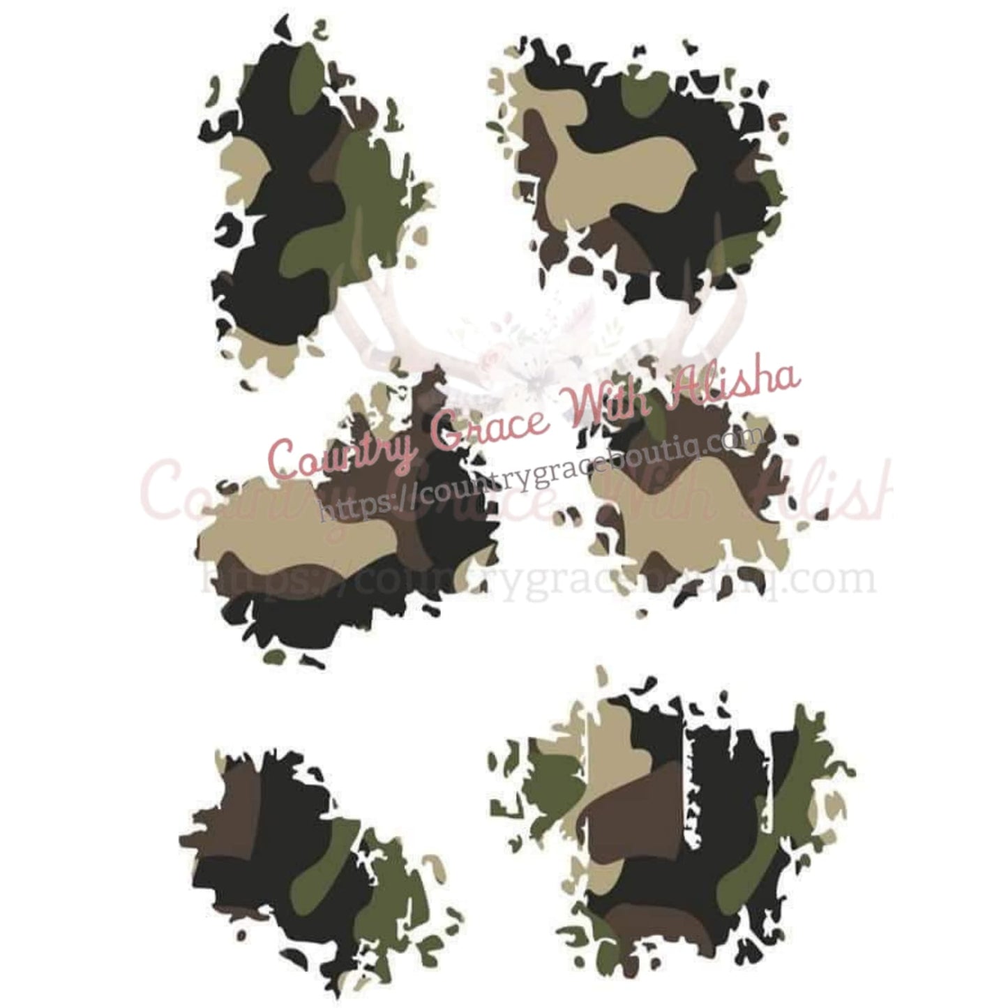 Camouflage Patches Ready To Press Sublimation Transfer - Sub