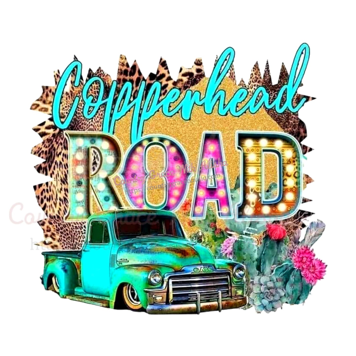 Copperhead Road Old Truck Sublimation Transfer - Sub $1.50