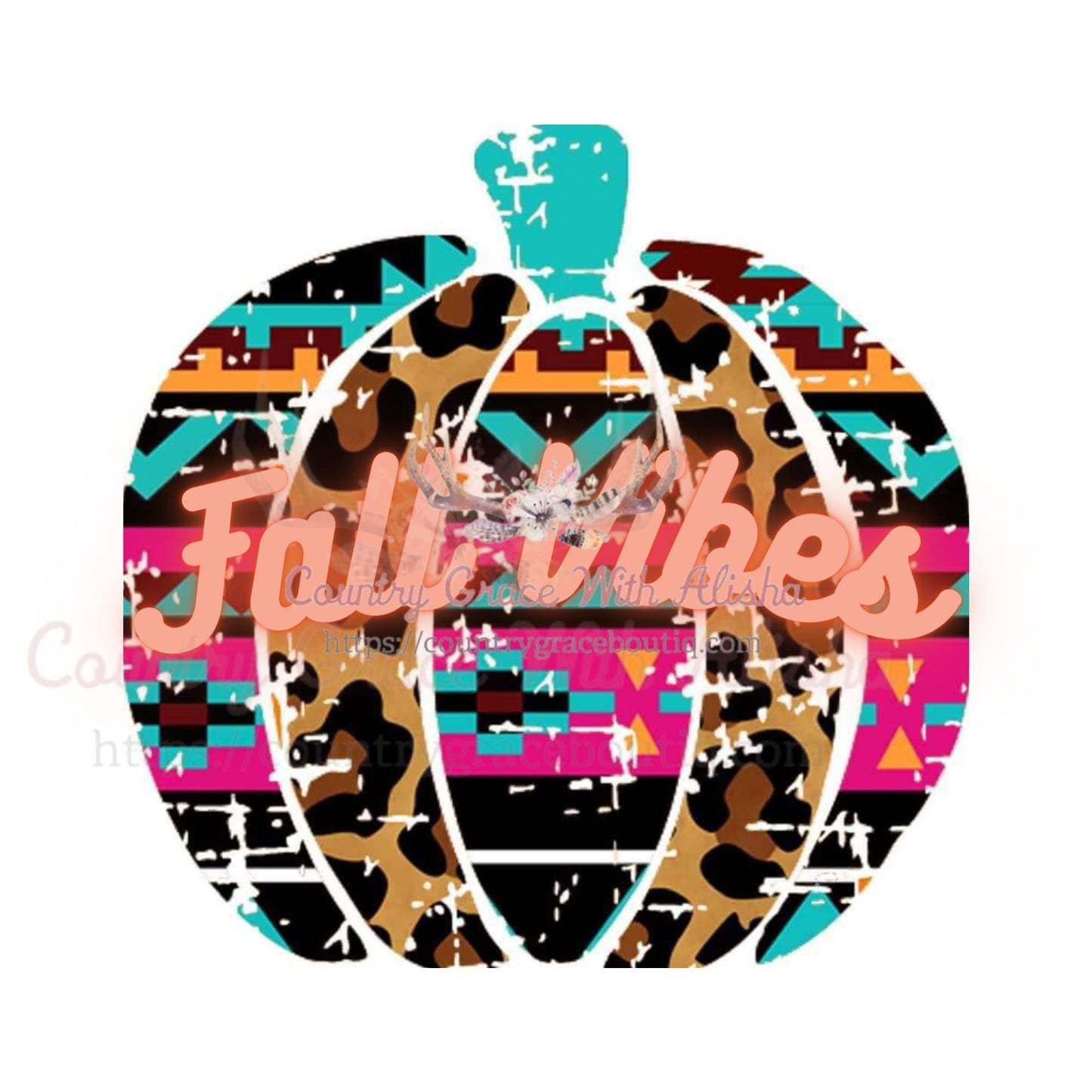 Fall Vibes Pumpkin Sublimation Transfer - Sub $1.50 Country