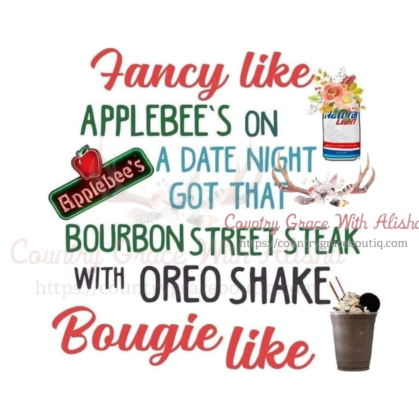 Fancy Like Applebee’s Sublimation Transfer - Sub $1.50