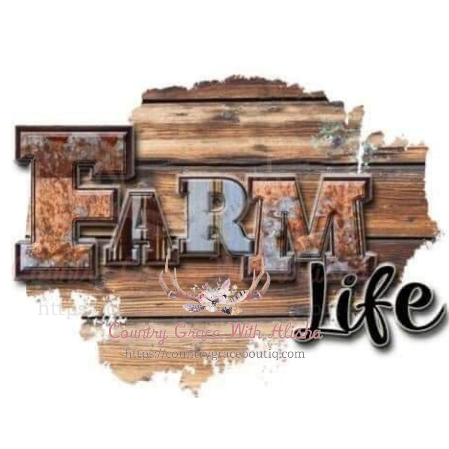 Farm Life Sublimation Transfer - Sub $1.50 Country Grace