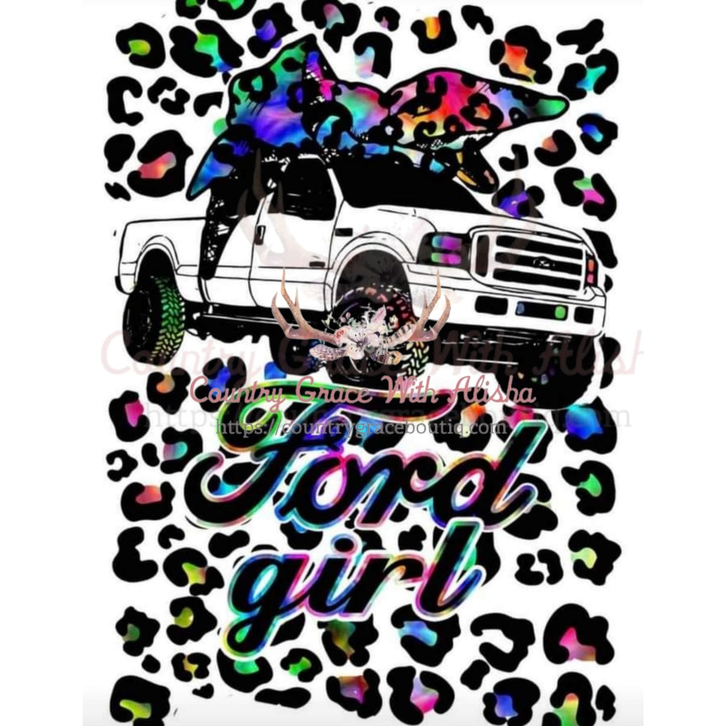 Ford Girl Sublimation Transfer - Sub $1.50 Country Grace