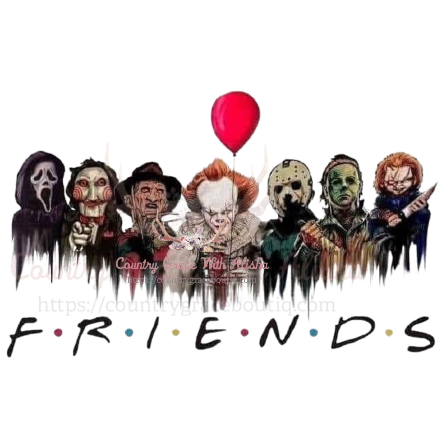 Friends Halloween Sublimation Transfer - Sub $1.50 Country