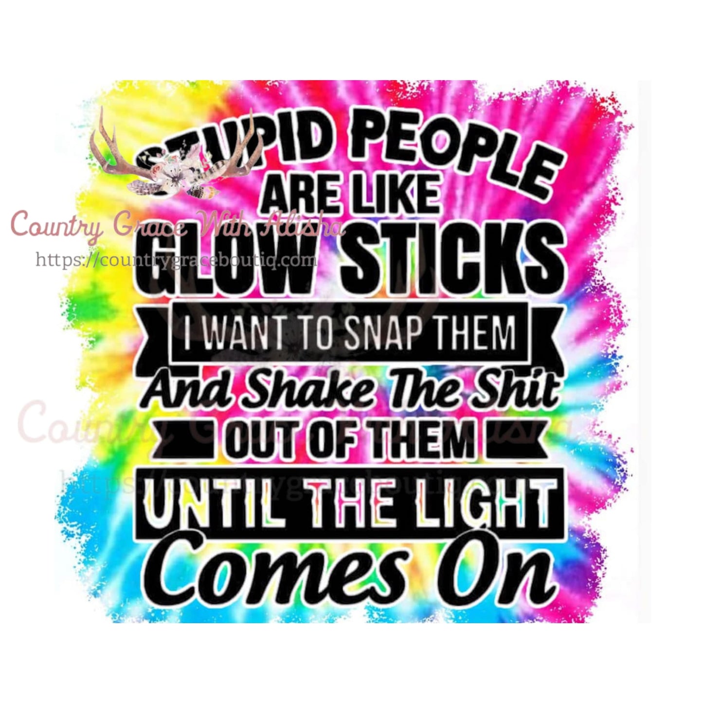 Glow Stick Sublimation Transfer - Sub $1.50 Country Grace
