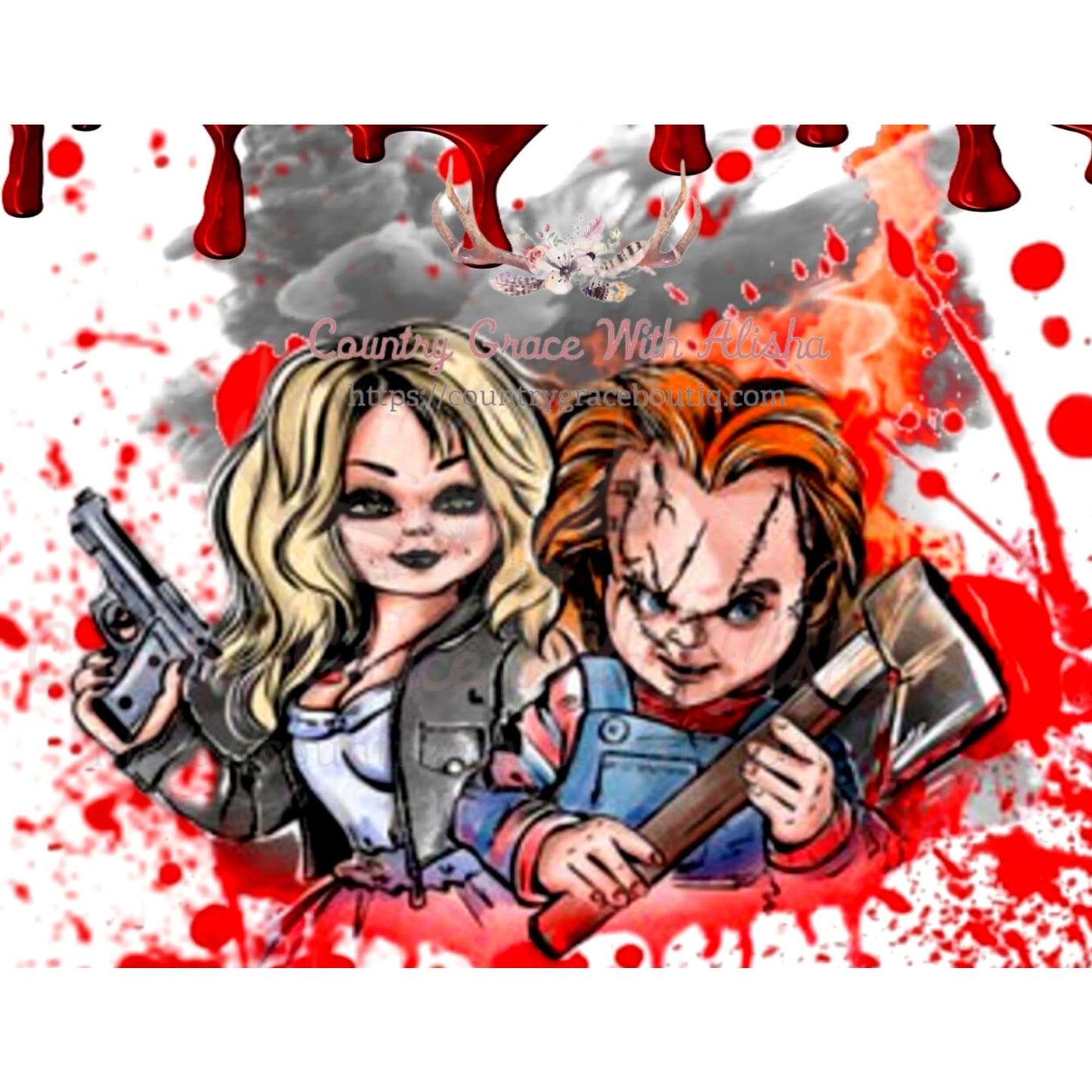 Halloween Dolls Sublimation Transfer - Sub $1.50 Country