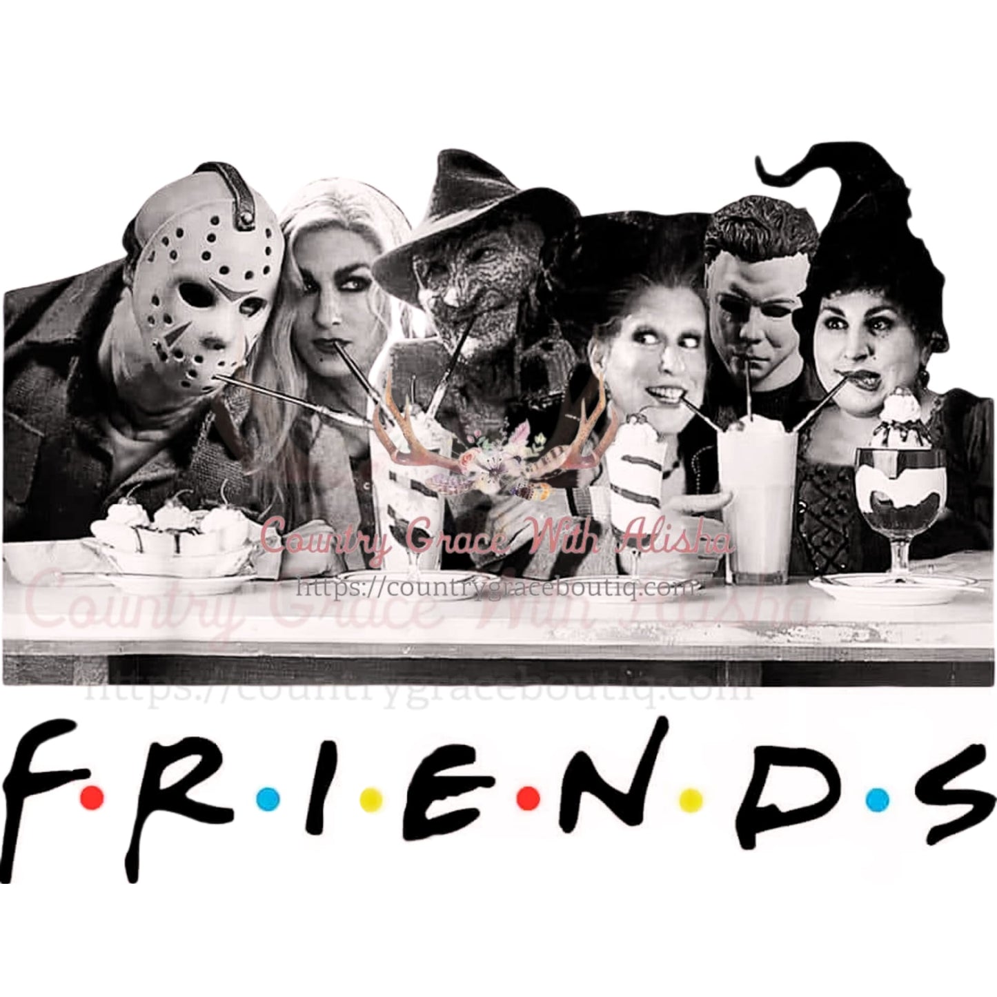 Halloween Friends Sublimation Transfer - Sub $1.50 Country