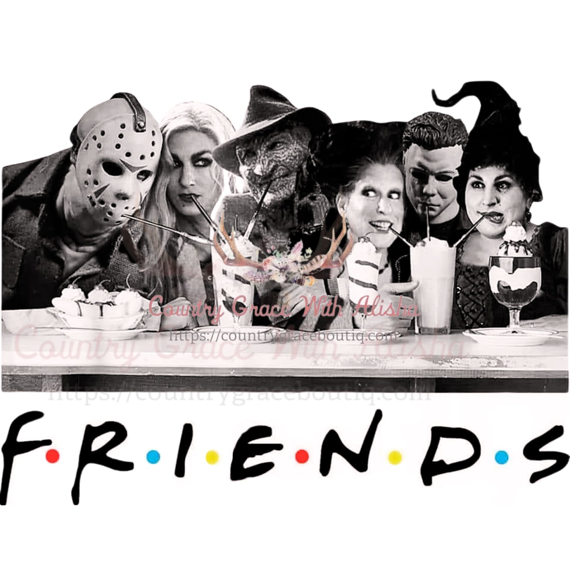 Halloween Friends Sublimation Transfer - Sub $1.50 Country