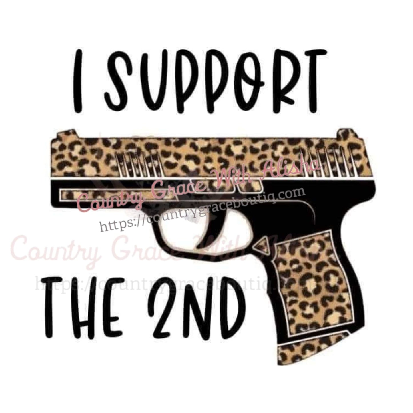 I Support The Second Leopard Sublimation Transfer - Sub