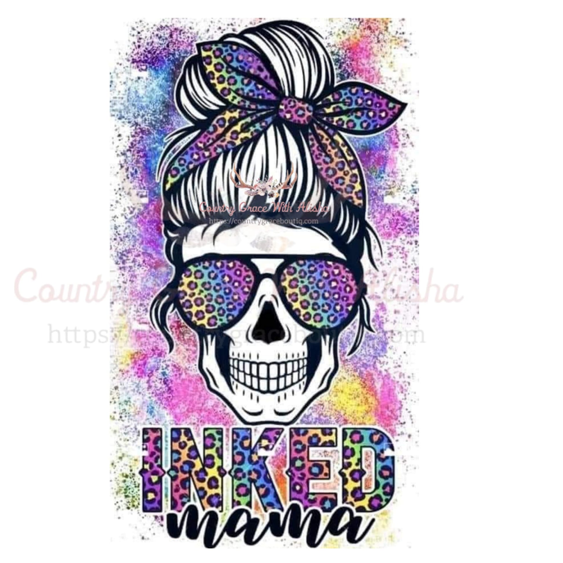 Inked Mama Leopard Sublimation Transfer - Sub $1.50 Country