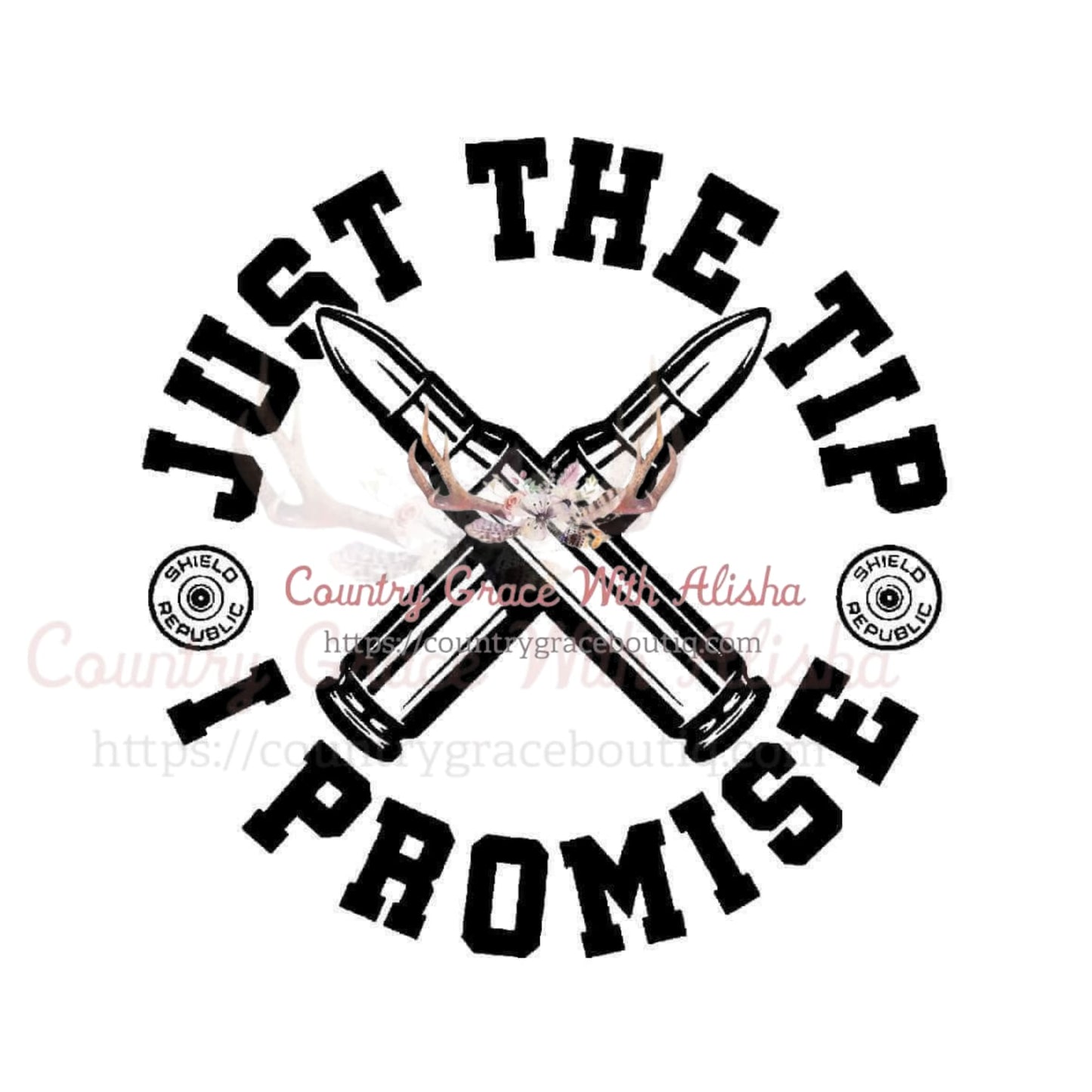 Just The Tip Sublimation Transfer - Sub $1.50 Country Grace