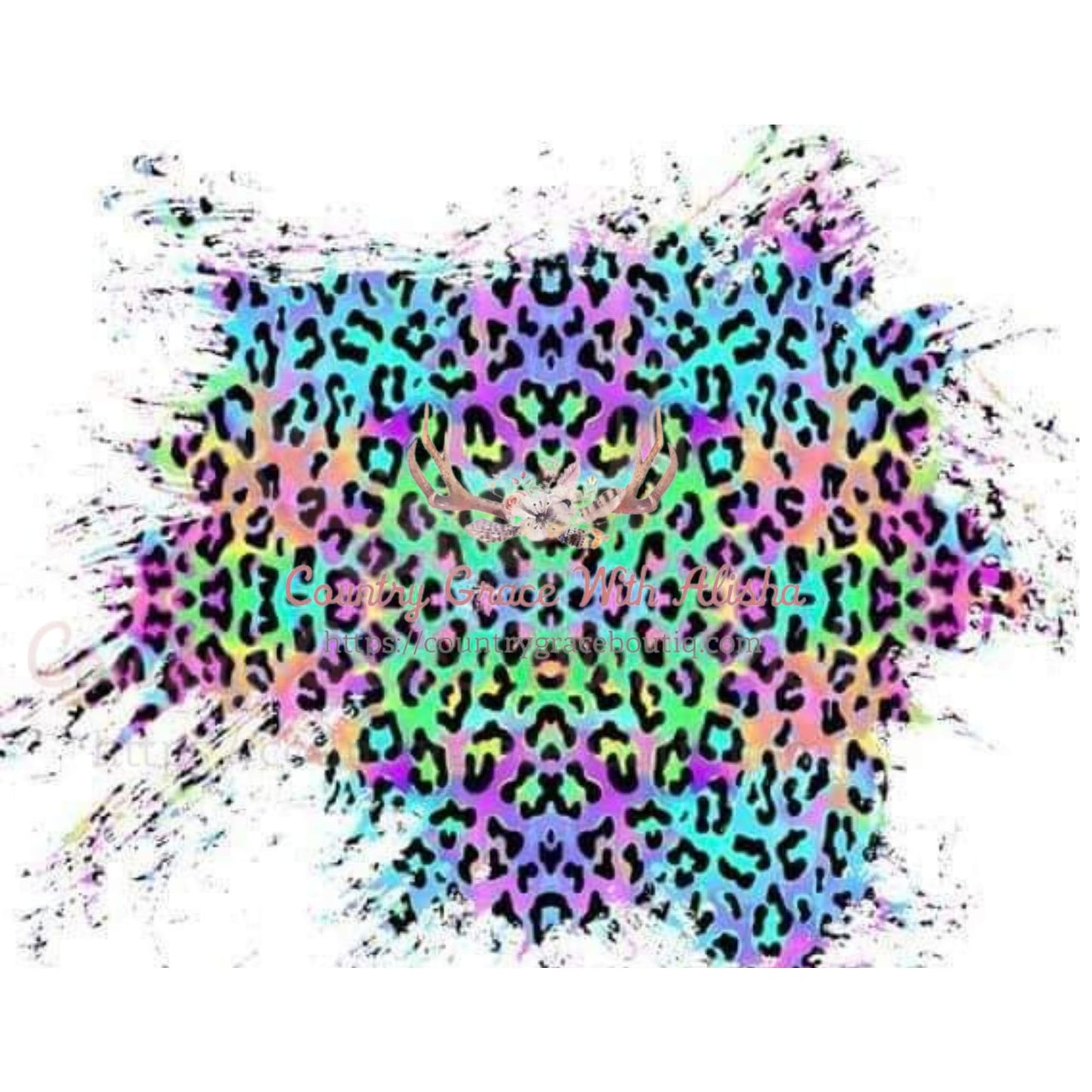 Leopard Patch Sublimation Transfer - Sub $1.50 Country Grace