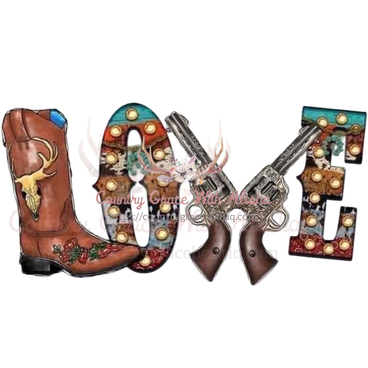 Love Sublimation Transfer - Sub $1.50 Country Grace With