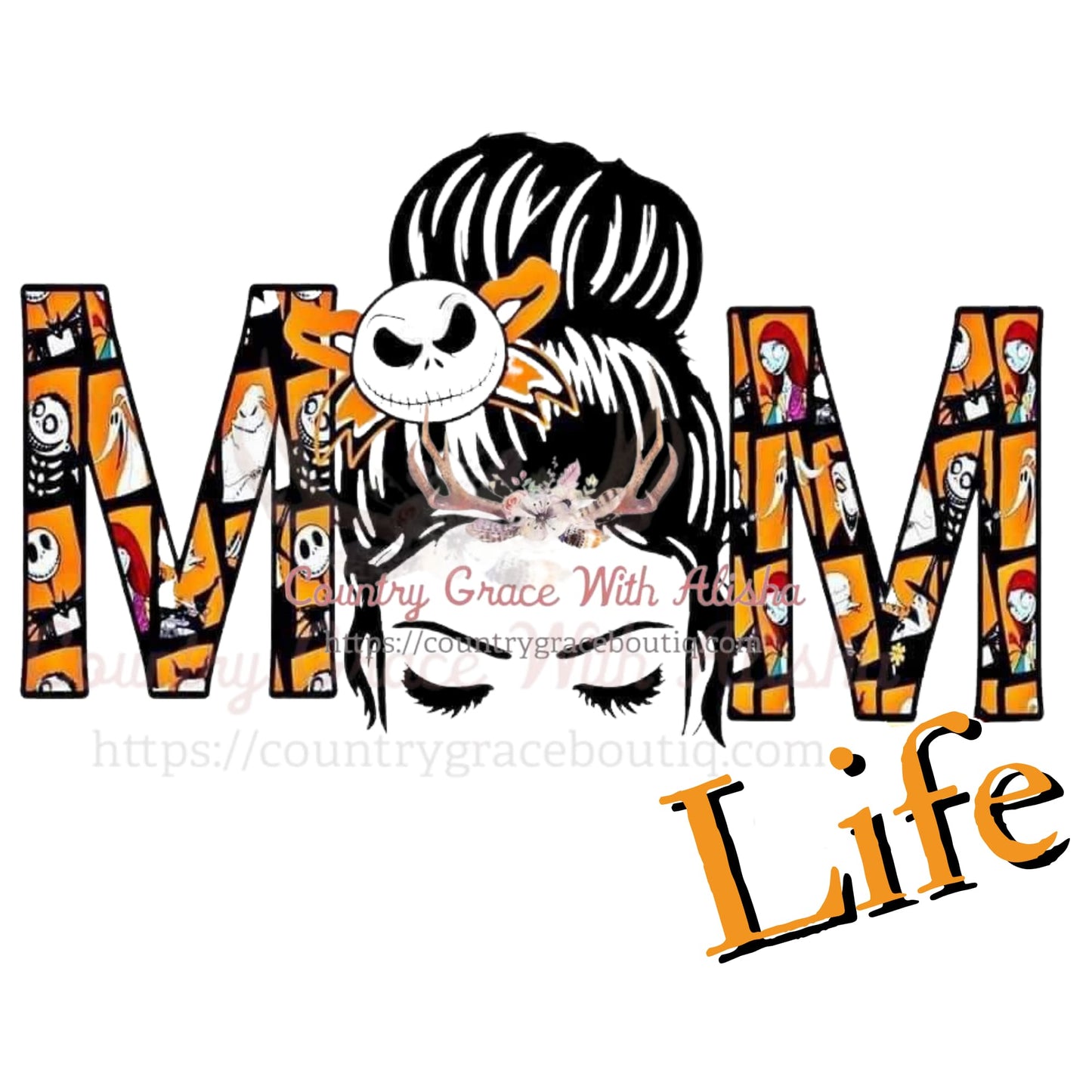 Mom Life Halloween Sublimation Transfer - Sub $1.50 Country