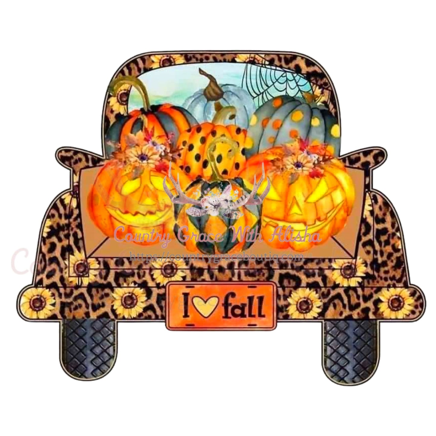 Old Truck Fall Sublimation Transfer - Sub $1.50 Country