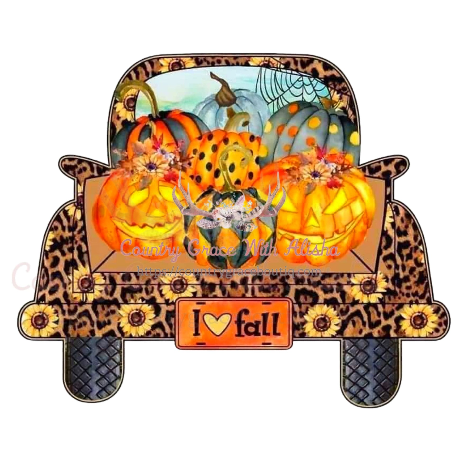 Old Truck Fall Sublimation Transfer - Sub $1.50 Country