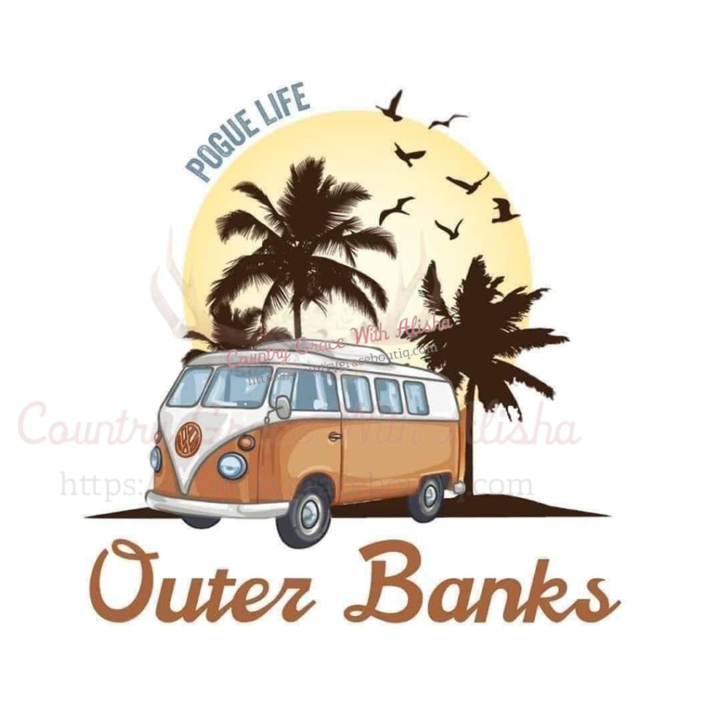 Outer Banks Sublimation Transfer - Sub $1.50 Country Grace