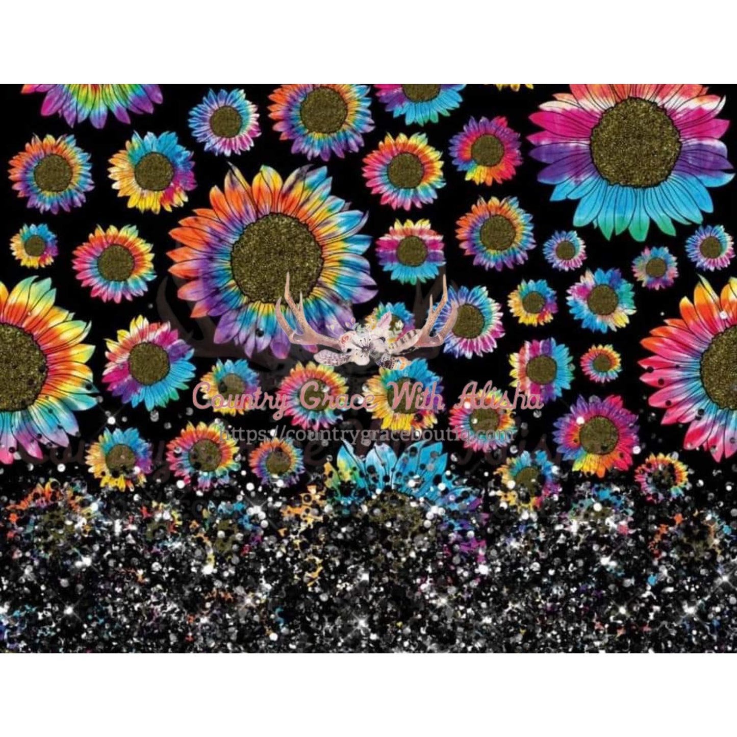 Rainbow Sunflower Sublimation Transfer - Sub $2 Country
