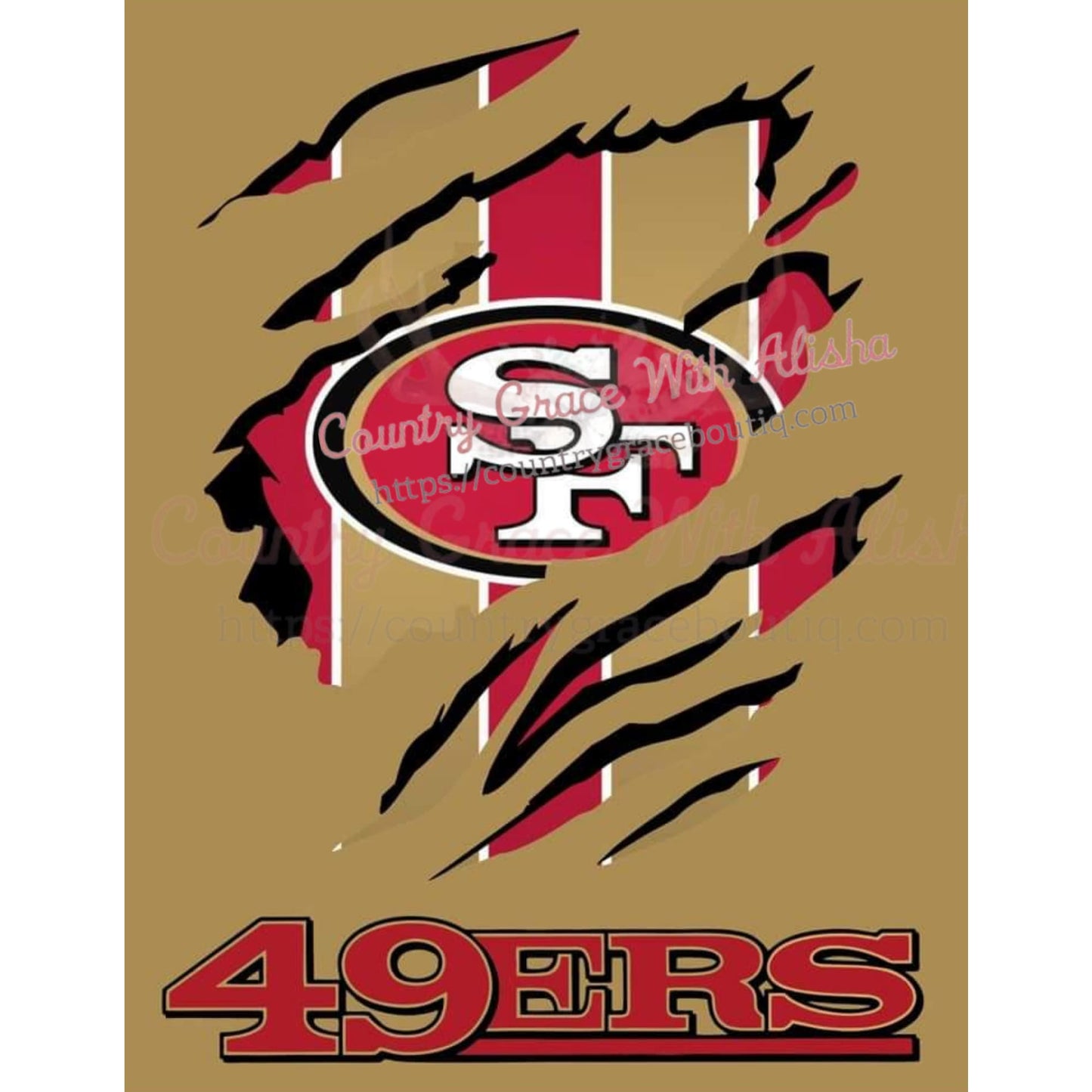 San Francisco 49ers Full Page Ready To Press Sublimation