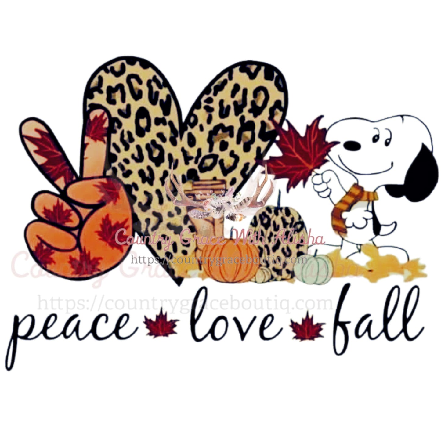 Snoopy Fall Sublimation Transfer - Sub $1.50 Country Grace