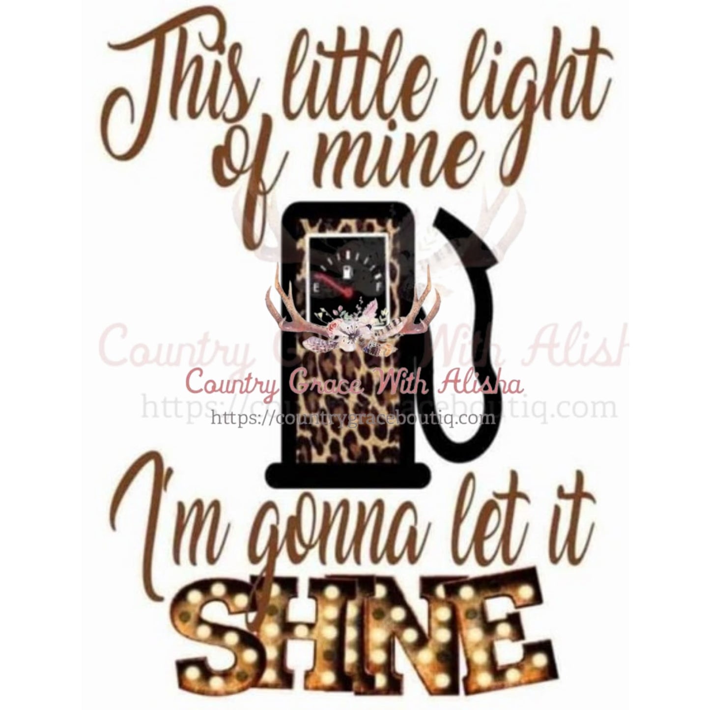 This Little Light Of Mine Sublimation Transfer - Sub $1.50