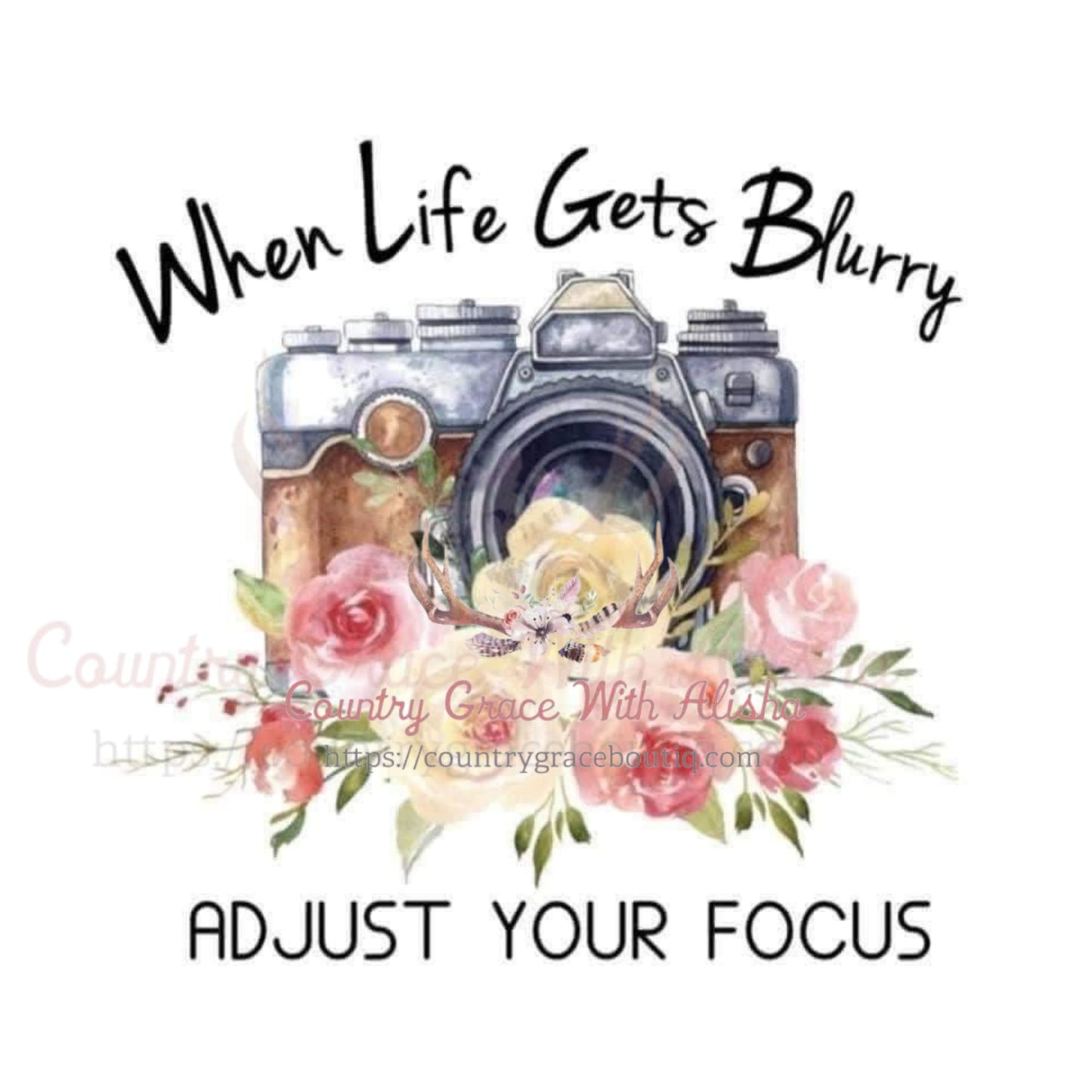 When Life Gets Blurry Sublimation Transfer - Sub $1.50