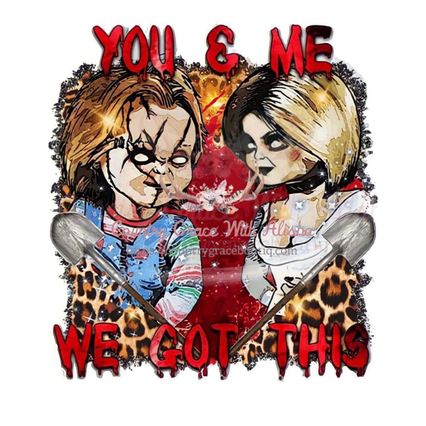 You and Me Halloween Sublimation Transfer - Sub $1.50