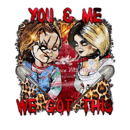 You and Me Halloween Sublimation Transfer - Sub $1.50