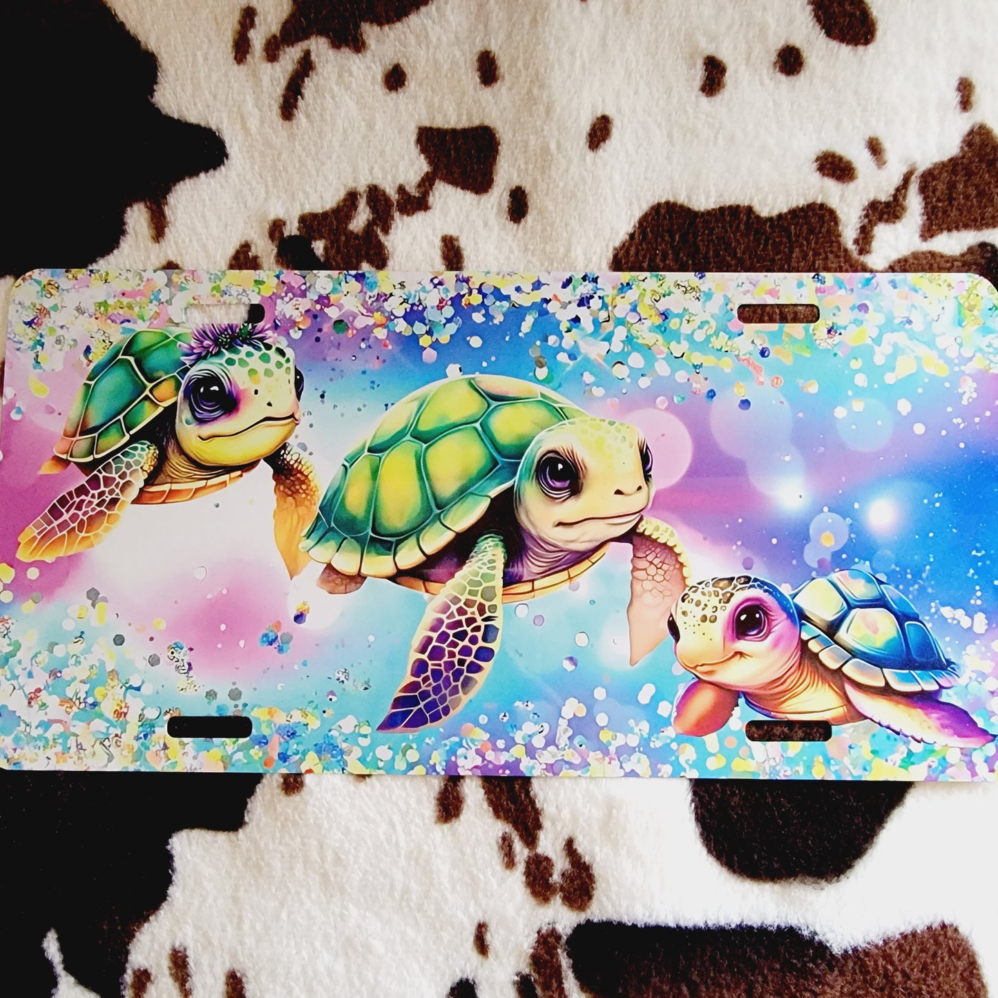 Baby Sea Turtles Custom Car Tag License Plate