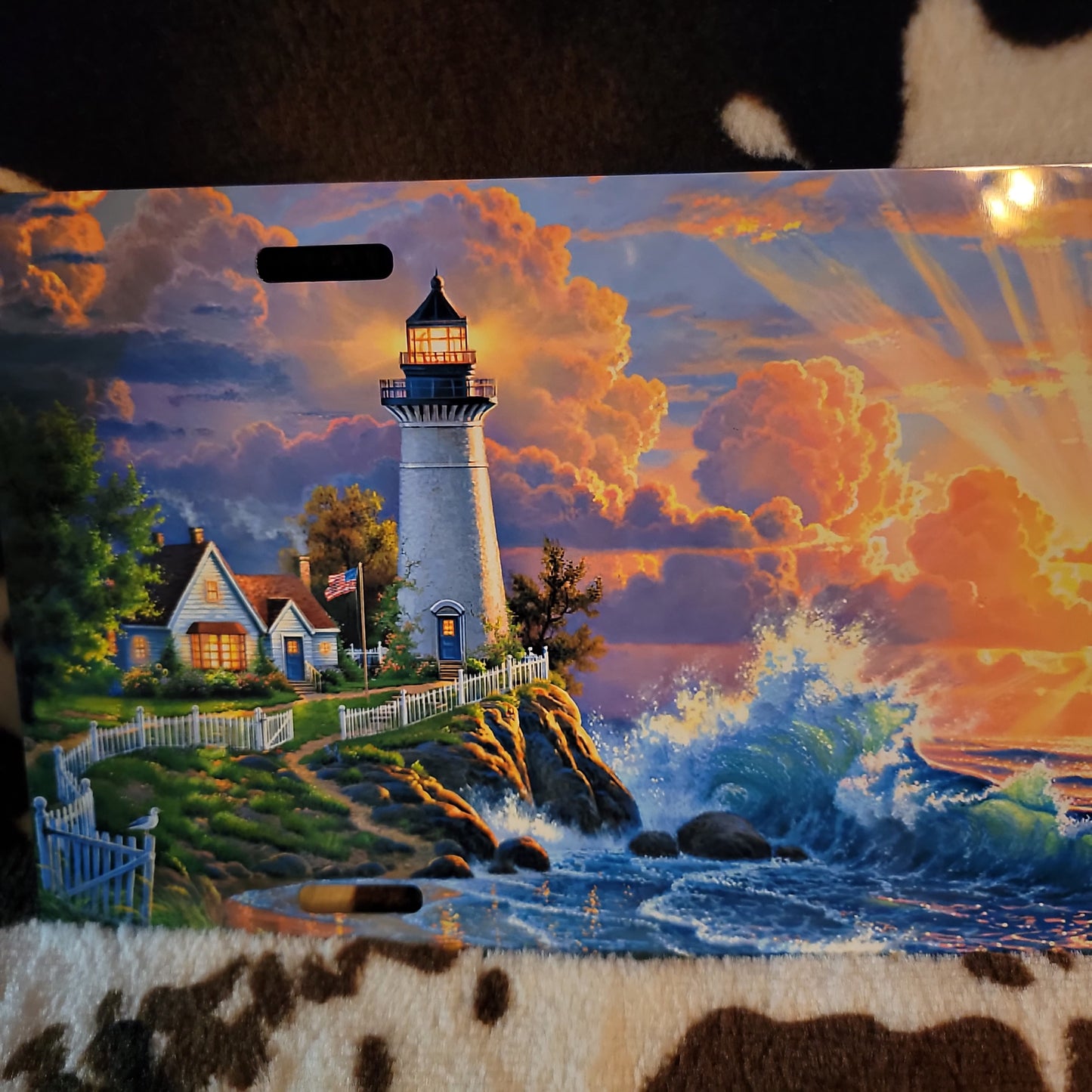 Lighthouse Sunrise Car Tag License Plate