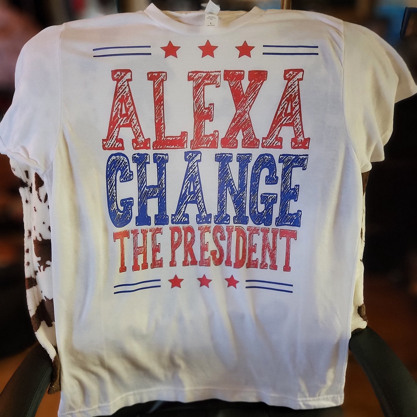 Alexa Change The President Graphic Tee Shirt
