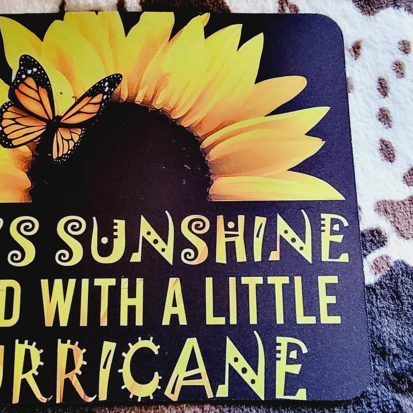 Sunshine And Hurricane Sunflower Mouse Pad