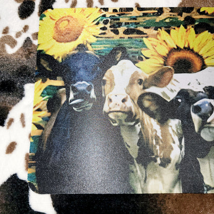 Sunflower Cows Computer Office Mouse Pad