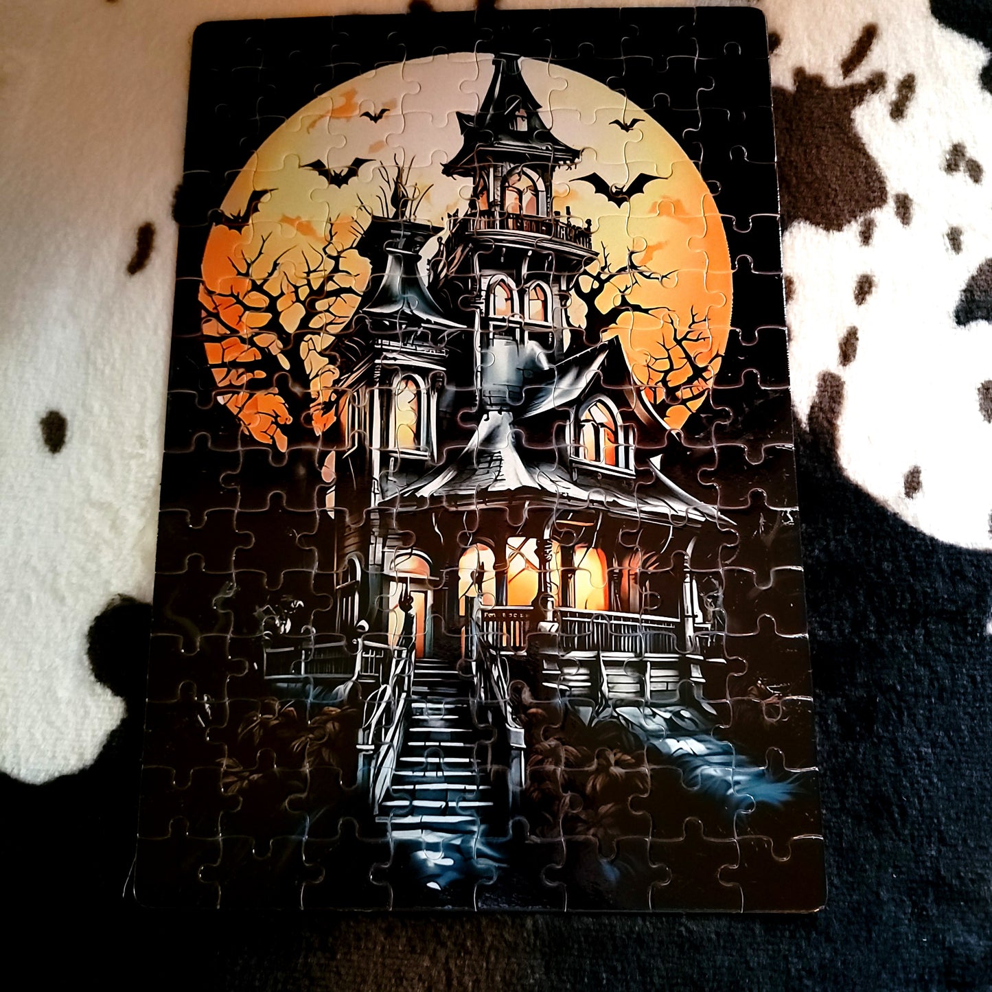 Haunted House Halloween Handmade Jigsaw Puzzle
