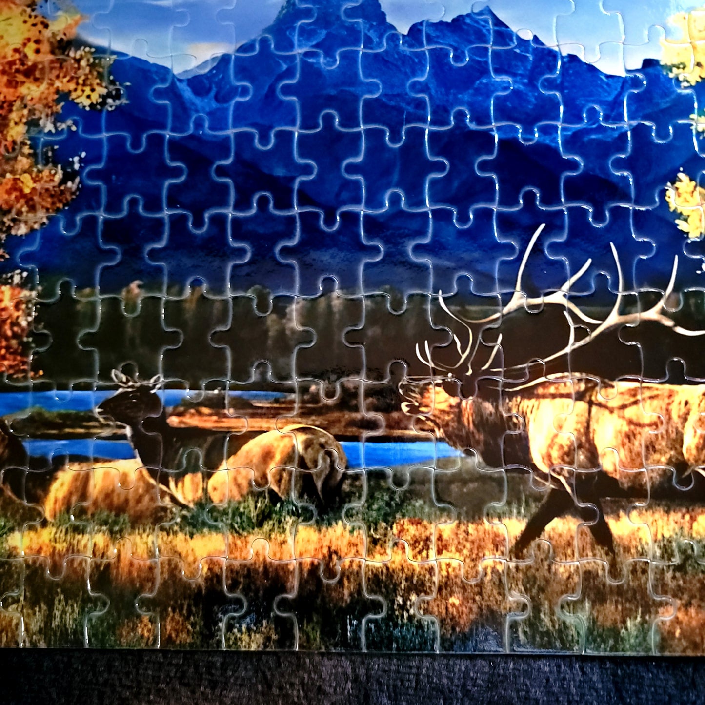 Elk Woodland 120 Piece Handmade Jigsaw Puzzle