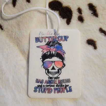 Buckle Up Buttercup Unscented Car Air Freshener Freshie