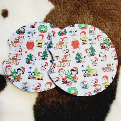 Snoopy Christmas Neoprene Car Coasters
