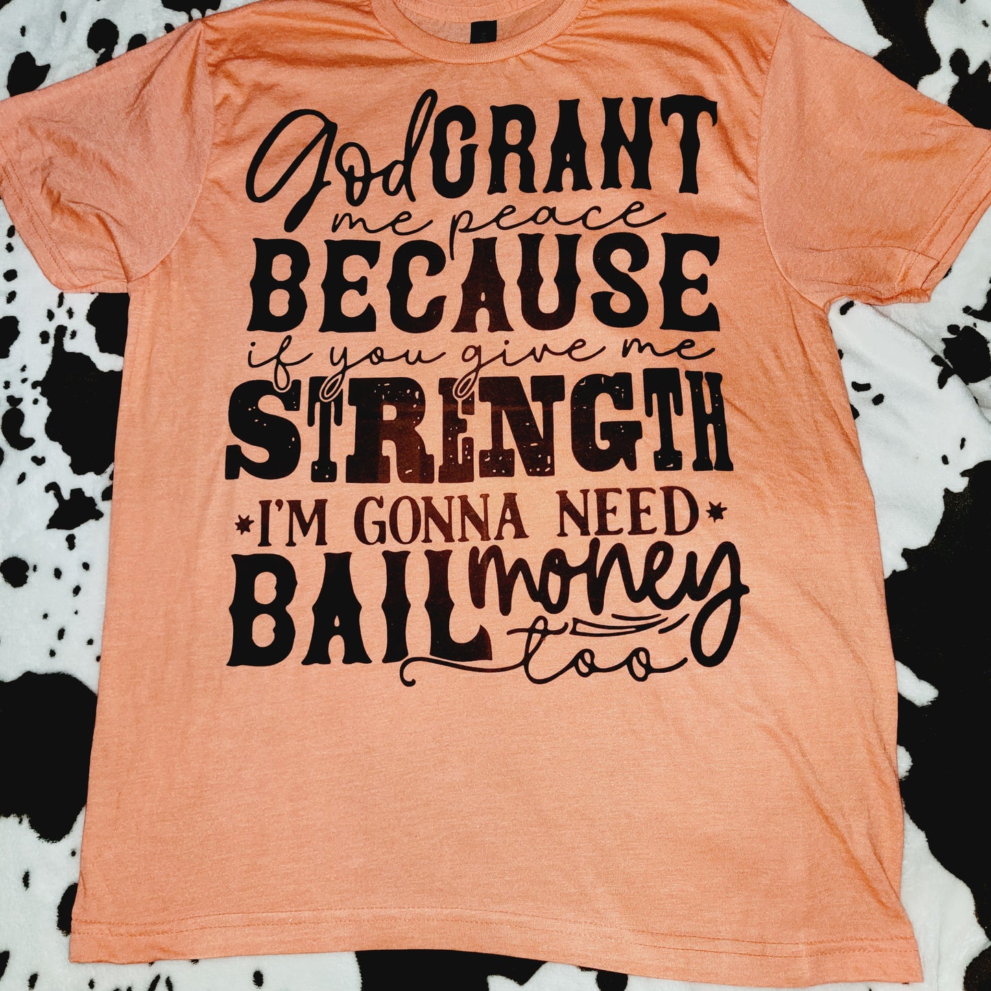 Bail Money Orange Graphic T-Shirt