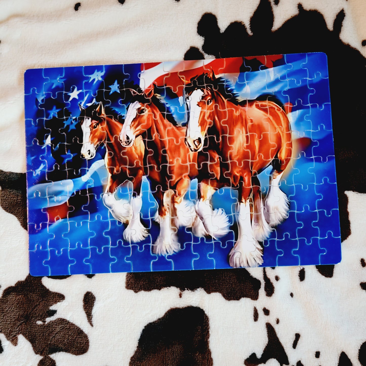 Clydesdale Horses Handmade Jigsaw Puzzle