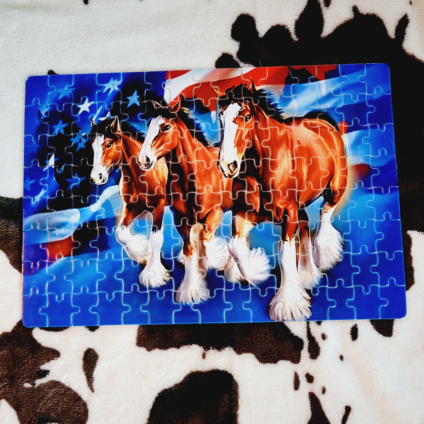 Clydesdale Horses Handmade Jigsaw Puzzle
