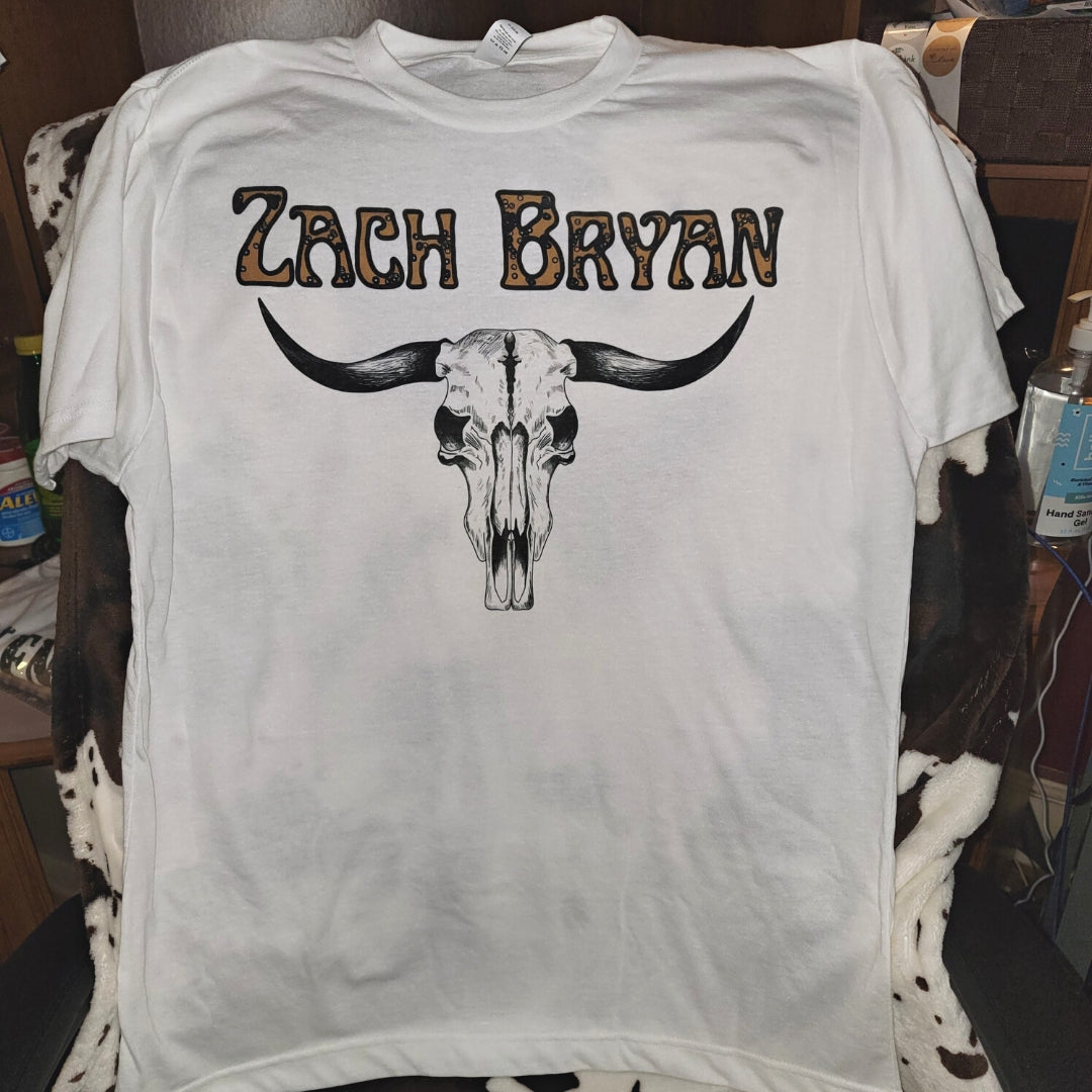 Zack Bryan Bull Skull Graphic T-Shirt
