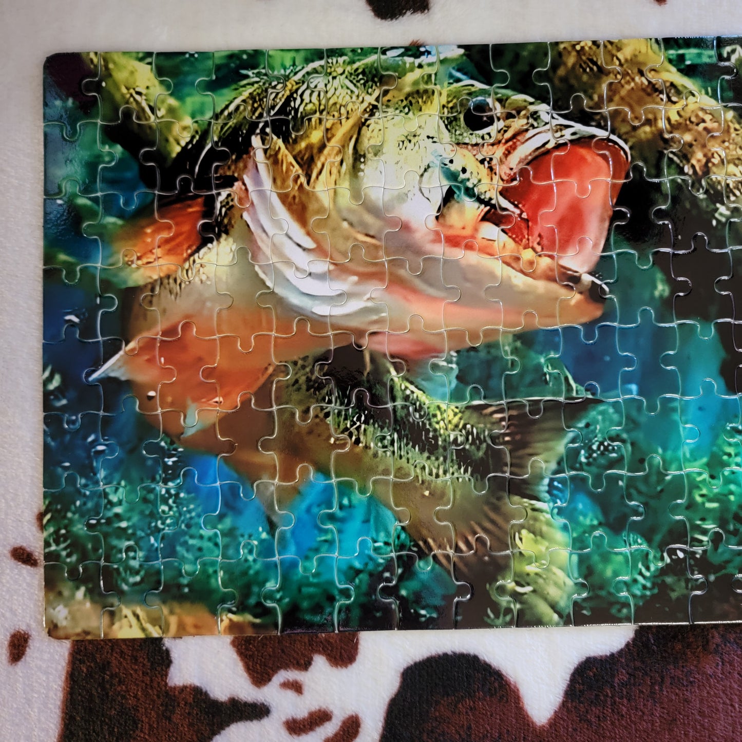 Bass Fish 120 PC Handmade Jigsaw Puzzle