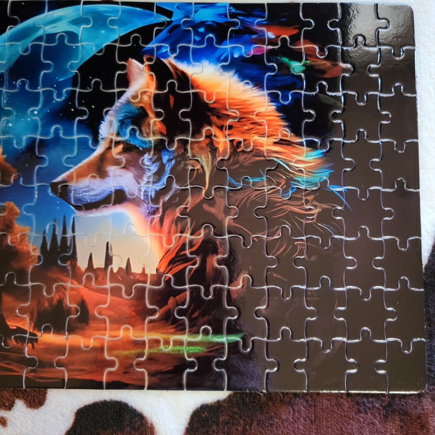 Wolf Moon 120 PC Handmade Jigsaw Puzzle