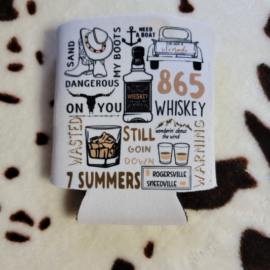 Wallen Country Songs Can Cooler Drink Holder Koozie
