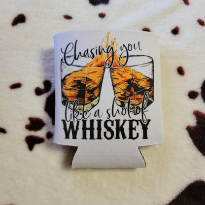 Shot Of Whiskey Can Cooler Drink Koozie