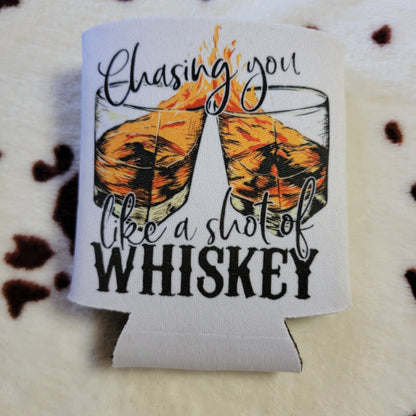 Shot Of Whiskey Can Cooler Drink Koozie