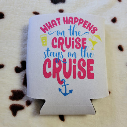 What Happens On A Cruise Can Cooler Drink Holder Koozie