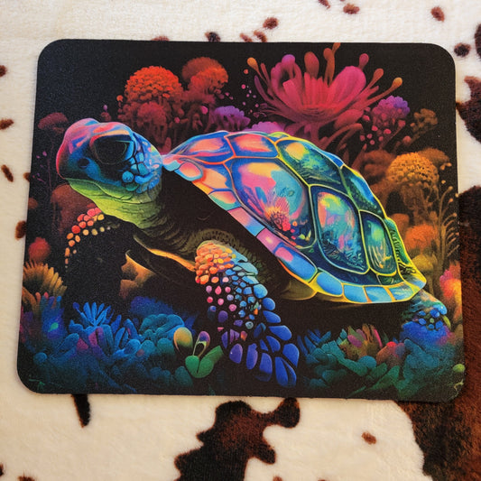 Sea Turtle Watercolor Mouse Pad